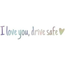 I Love You Drive Safe Heart Mirror Decal Sticker Vinyl Truck Window Car 2024 New F6Y5 By NZRUANE