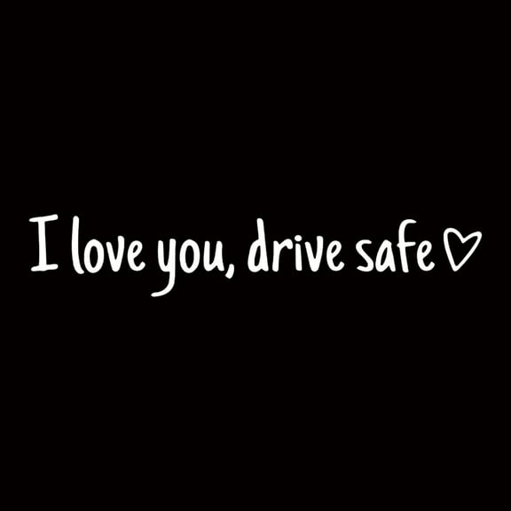 I Love You Drive Safe Mirror Sticker, Cute Car Stickers for Womens, Car Decals for Women, Rear View Mirror Sticker, Valentines Day Gifts for Her, Him