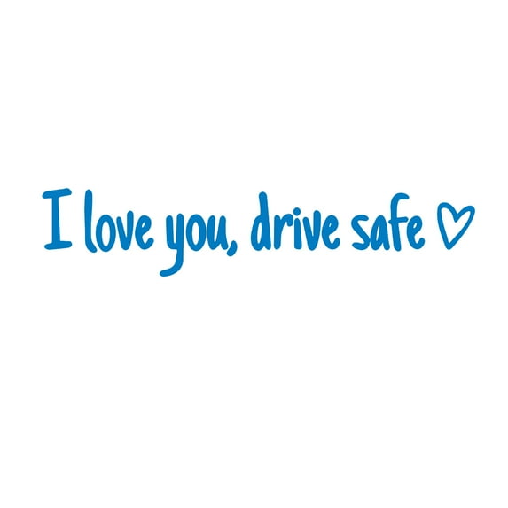 I Love You Driving Safe Mirror Sticker Drive Safe I Love You Sticker with Heart for Rearview Mirror Window Vinyl Decal Car Accessories and Driver Gift