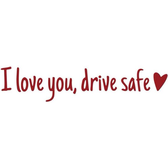 I Love You Driving Safe Mirror Stier Heart Shaped Auto Decor Stiers B4O5