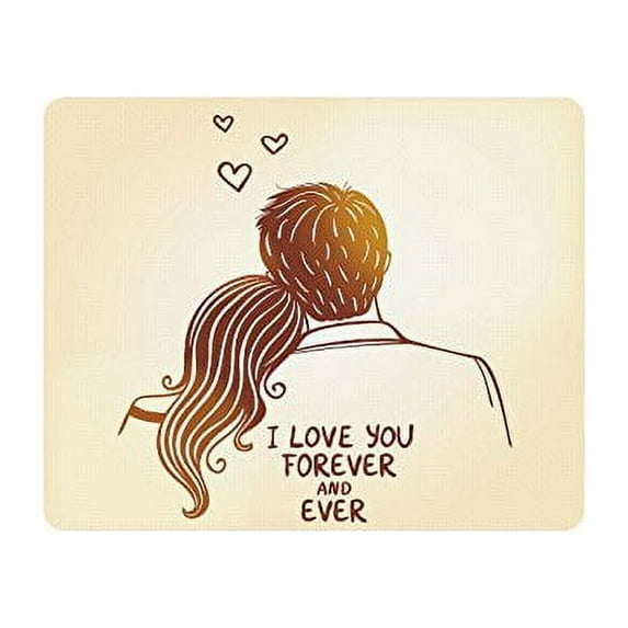 I Love You Forever And Ever Mouse Pad Gaming Mousepad 9.84"(L) x 7.87"(W)