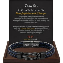 I Love You Gifts for Him Bracelet for Men Knot Infinity Bracelets Valentines Day Gift for Husband Boyfriend Dad Son Grandson Anniversary Birthday Jewelry Graduation Gifts for Him