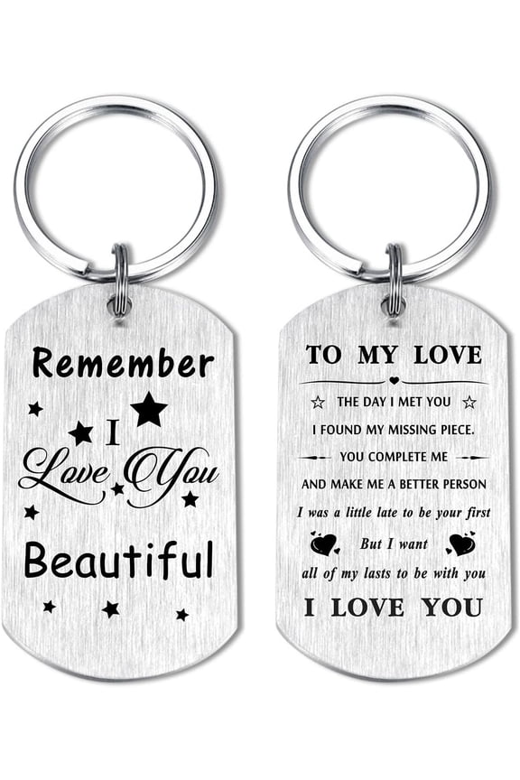 I Love You Gifts for Her Women - Happy Graduation Anniversary Keychain for Girlfriend from Boyfriend - Romantic Future Fiancee Keychain Woman Beautiful Birthday Present