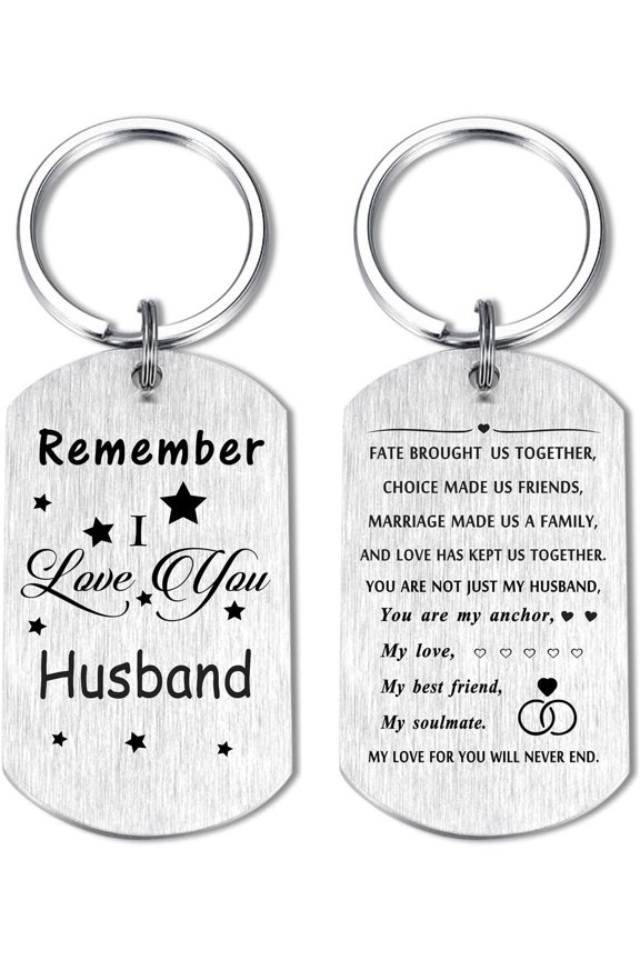 I Love You Gifts for Him Men, Love Keychain Gifts for Man Husband Boyfriend Man Fun