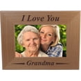 thumbnail image 1 of I Love You Grandma - 4x6 Inch Wood Picture Frame - Great Gift for Mothers's Day Birthday or Christmas Gift for Mom Grandma Wife, 1 of 1