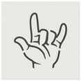 thumbnail image 1 of I Love You Hand Sign Language DIY Cookie Wall Craft Stencil - 11.5 Inch, 1 of 5