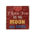 thumbnail image 1 of I Love You Head Scarf, Vintage Nostalgic, Head Wrap, 3 Sizes, by Ambesonne, 1 of 2
