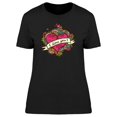 thumbnail image 1 of I Love You Heart With Ribbon T-Shirt Women -Image by Shutterstock, Female x-Large, 1 of 4