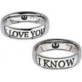 thumbnail image 1 of I Love You / I Know Ring Set, Women's Size 7, Men's Size 10, 1 of 2