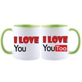 thumbnail image 1 of I Love You,I Love You Too Coffee Mugs,Funny Coffee Cup Set- Perfect Wedding, Engagement, Anniversary, and Valentine's Day Gift for Couples, 1 of 3