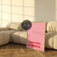 I Love You In French Wall Art Print, And Red, Living Room And Gallery ...