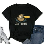 I Love You Like No Otter Birthday Gifts Shirts Black S