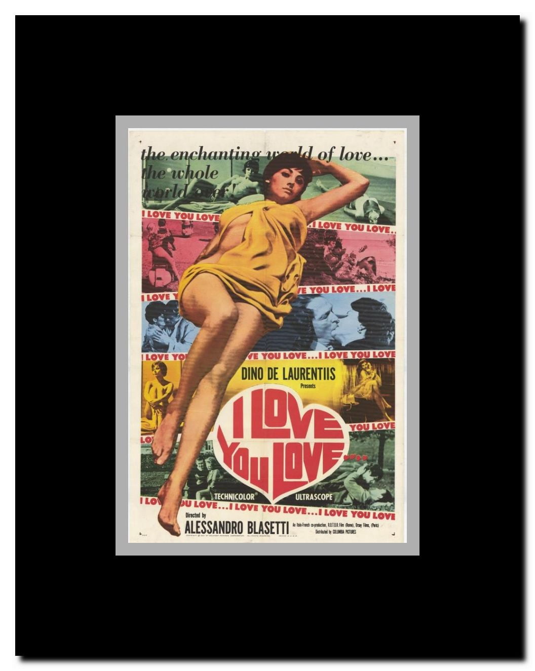 I Love You Love Framed Movie Poster