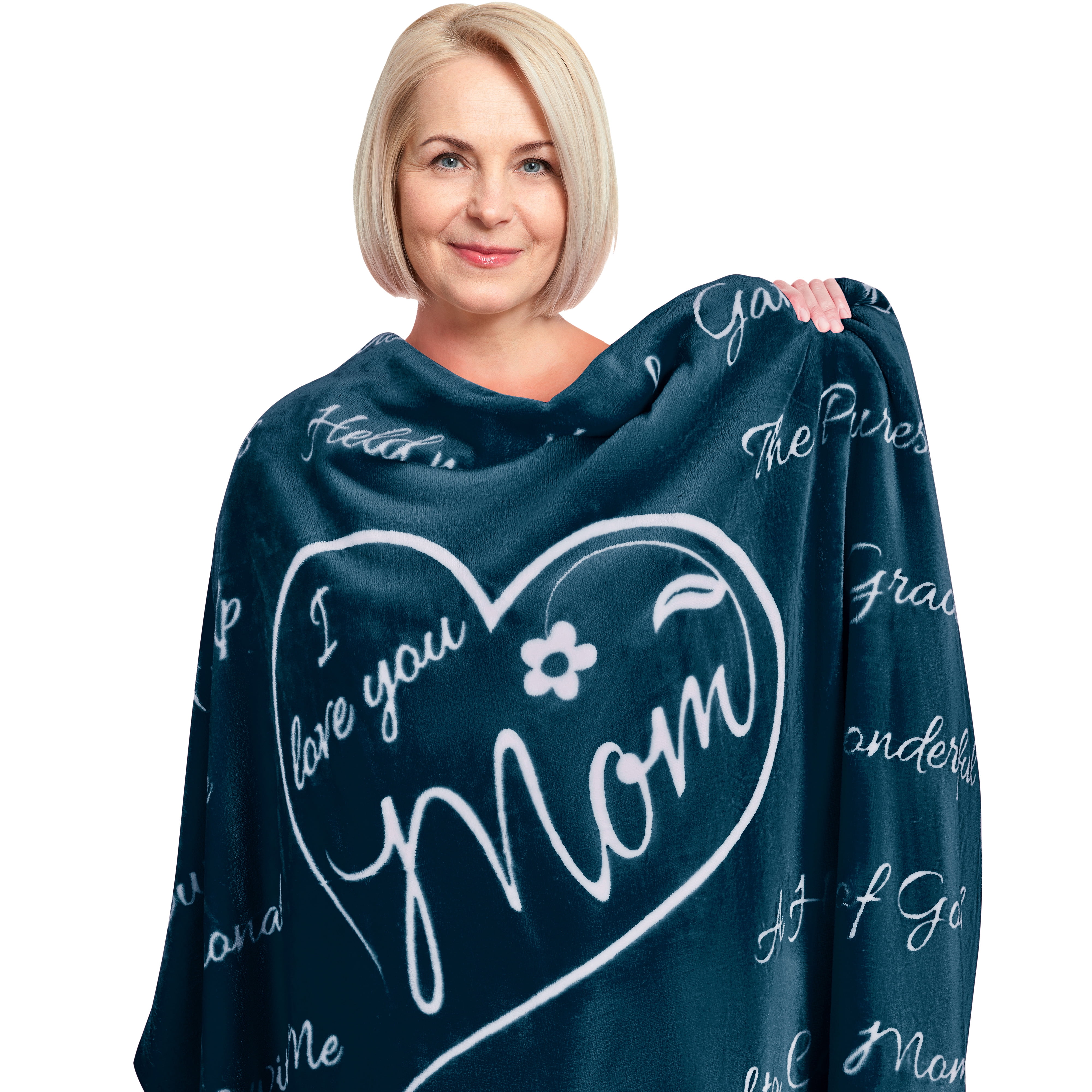 We Love You, Mom - Personalized Custom Blanket - Gift For Family, Christmas  Gift