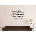 thumbnail image 1 of I Love You to The Moon and Back to Infinity and Beyond 23 X 18 Nursery Child Wall Art Sticker Corinthians Decal Decor Motivational Inspirational Sticker Lettering, 1 of 1