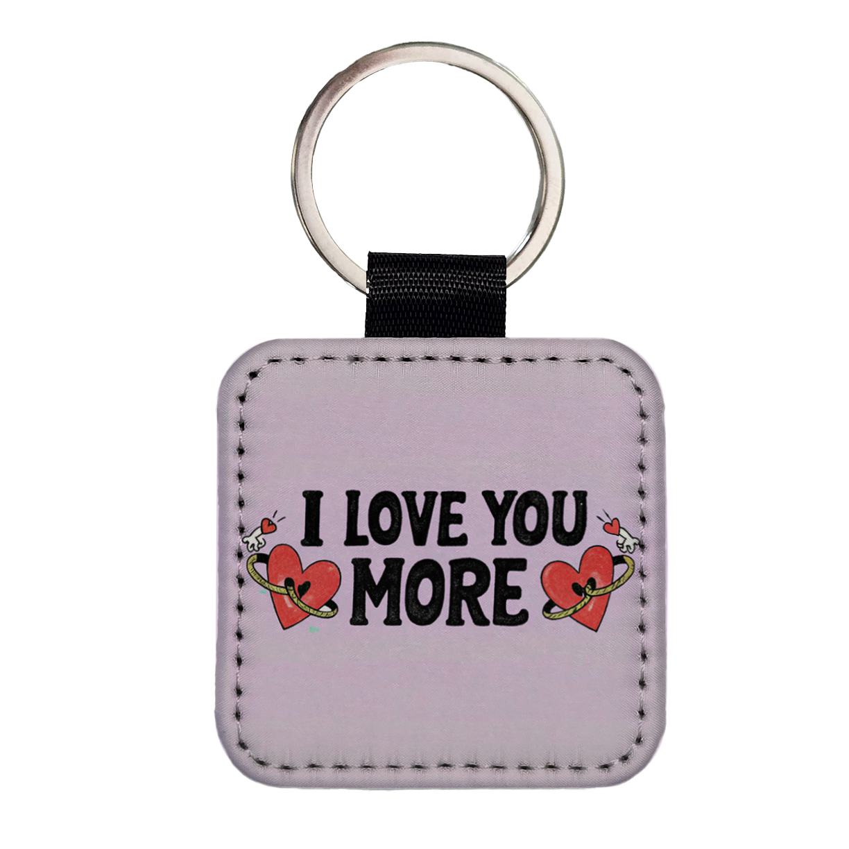 I Love You More Most The End I Win Couples Novelty Keyring Steel Keychain Gift e