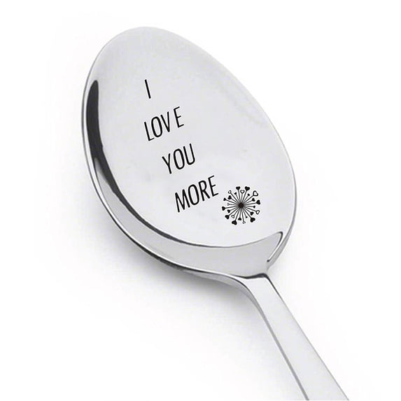 I Love You More Spoon Inspirational Gift for Him Gift for Her