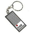 thumbnail image 1 of I Love You More Stripes Keychain Key Chain Ring, 1 of 1