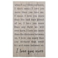 thumbnail image 1 of I Love You More Vintage Cream 24 x 14 Pine Wood Decorative Pallet Plaque, 1 of 5