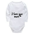thumbnail image 1 of I Love You Mose Babygirl Coming Home Outfits Long Sleeve Gender Neutral Baby Clothes Set White 6 Month Onsies, 1 of 2