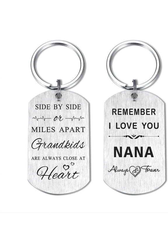 I Love You Nana Gifts - Grandkids Are Always Close At Heart - Nana Keychain, Mothers Day, Christmas