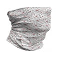 thumbnail image 1 of I Love You Neck Gaiter, Romance Words Hearts, Unisex, Red White Black, by Ambesonne, 1 of 3
