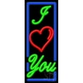 thumbnail image 1 of I Love You Neon Sign - Red, Green & Blue - 13 x 32 x 3 in., 1 of 1