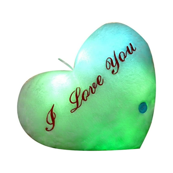 I Love You Red Heart Plush Pillow - Special Anniversary Valentine's Day Accent, Cute Small Shaped Decor, Romantic Stuffed Pillow,F