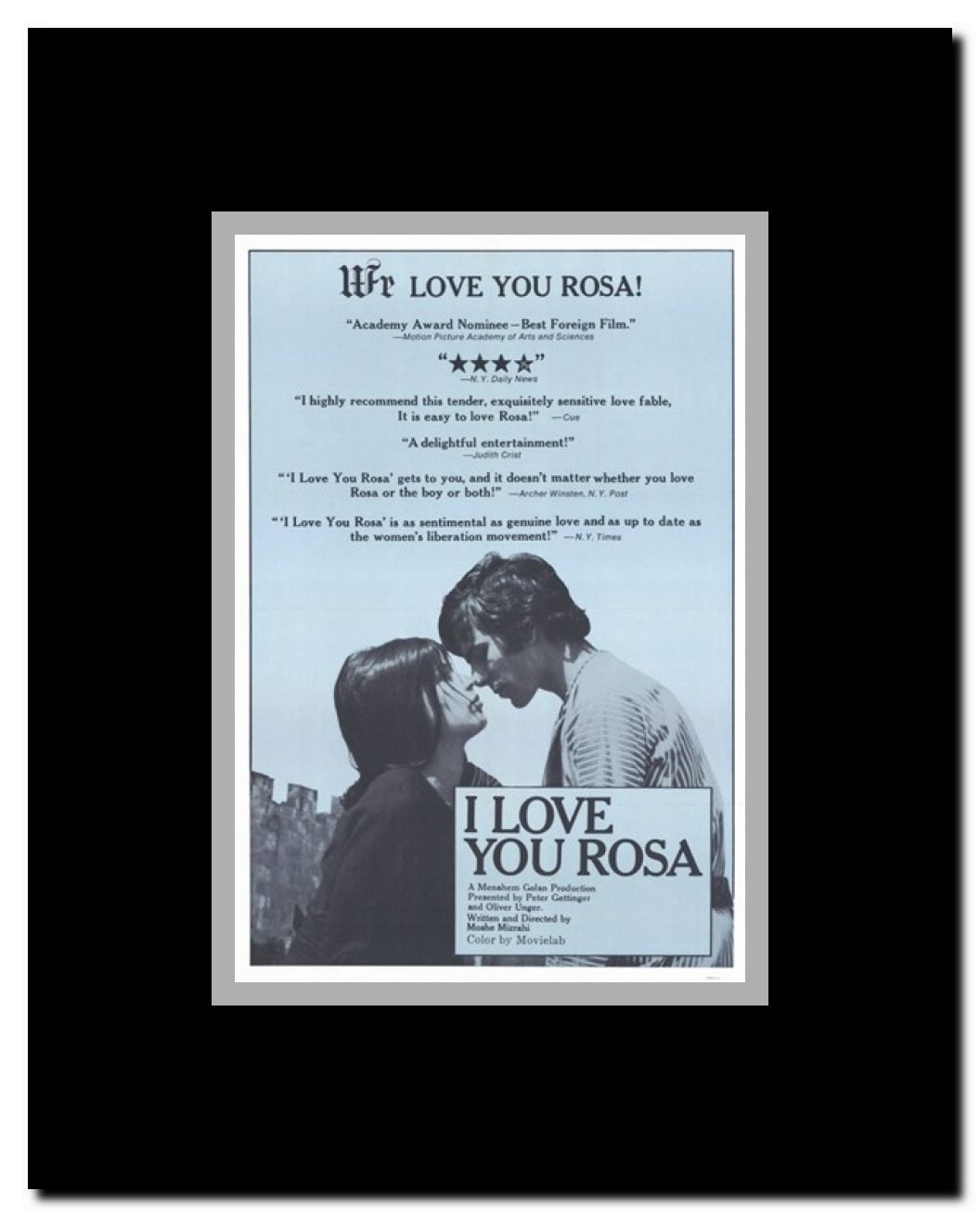 I Love You Rosa Framed Movie Poster