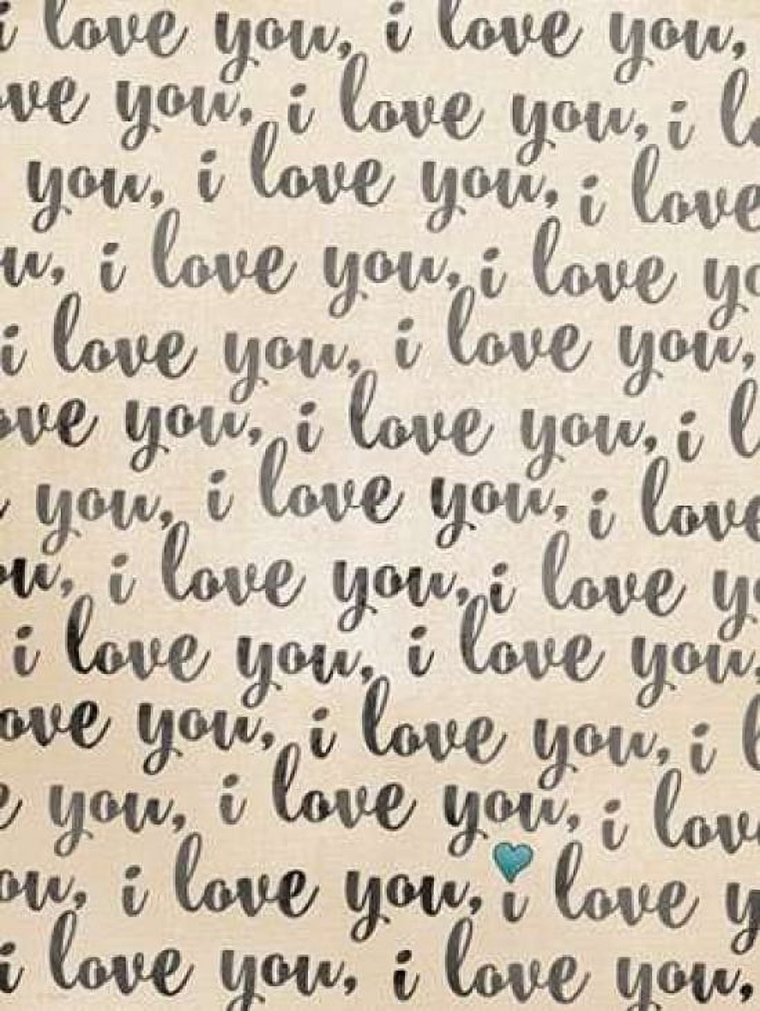 I Love You - Rustic Canvas Art - Jo Moulton (18 x 24)