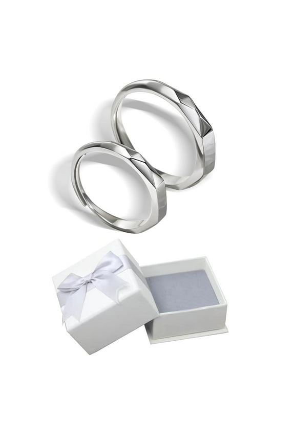 I Love You-Secret Projection Couple Rings Lovers Gift O6T1