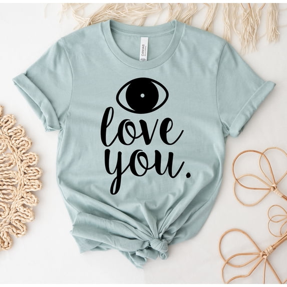 I Love You T-shirt Valentines Shirt Coffee Tee Women Heart Topo Lovers Gift Married Shirts Women's Sassy T-shirts