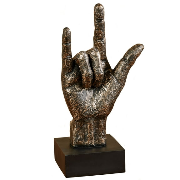 I Love You Table Sculpture Bronze Bronze