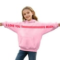 thumbnail image 1 of I Love You This Much Boys Hoodie Long Sleeve Pullover Hoodies Top Creative Casual Oversized 11-12 Years Girl Clothes, 1 of 5
