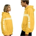 thumbnail image 1 of I Love You This Much Couples Hoodies Matching Outfits for Couples Cute Graphic Funny Oversized Pullover Drop Shoulder Sweatshirts with Pocket, 1 of 8