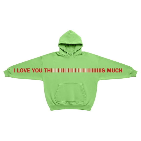 I Love You This Much Couples Hoodies for Men Womens Pullover Long Sleeve Funny Hug Design Oversized His and Hers Hoodies S