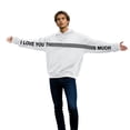 thumbnail image 1 of I Love You This Much Couples Hoodies for Men Womens Pullover Sweatshirt Long Sleeve Hug Fit Oversized Valentine'S Day Hoodies L, 1 of 5