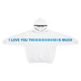 thumbnail image 1 of I Love You This Much Girls Hoodie Casual Long Sleeve Classic Hoodie Creative Hug Design Oversized Girls Clothes 6-7 Years, 1 of 5