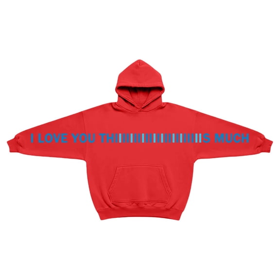 I Love You This Much Girls Hoodie Casual Long Sleeve Hoodie Sweatershirt Pullover Creative Casual Oversized Toddler Girls Clothes 13-14 Years
