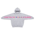 thumbnail image 1 of I Love You This Much Girls Hoodies Casual Long Sleeve Hoodie Sweatershirt Pullover Creative Casual Oversized 13-14 Years Boys Clothes, 1 of 5