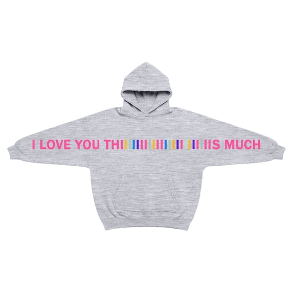 I Love You This Much Girls Hoodies Casual Long Sleeve Hoodie Sweatershirt Pullover Creative Casual Oversized 13-14 Years Boys Clothes