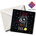 thumbnail image 1 of I Love You To The Moon And Back - Quote Magnet for refrigerator. Great Gift! By Flexible Magnets, 1 of 3
