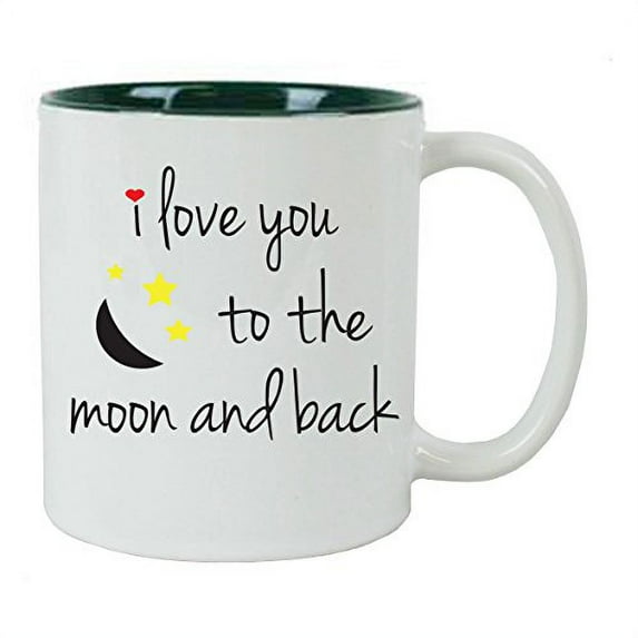 I Love You To The Moon and Back Coffee Mug with FREE Gift Box - Great Gift for Birthdays, Valentines Day, and Christmas Gift - Great Gift for Birthdays, Valentines Day, and Christmas Gift
