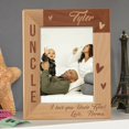 thumbnail image 1 of I Love You Uncle Personalized Wooden Picture Frame 8" x 10" Brown (Vertical), 1 of 1