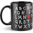 thumbnail image 1 of I Love You Valentines Day Happy Valentine''S Day, Valentine Alphabet Couple, Red Heart Mug Coffee Cup Novelty Cup Funny Coffee Mug Gift Black 11Oz, 1 of 6