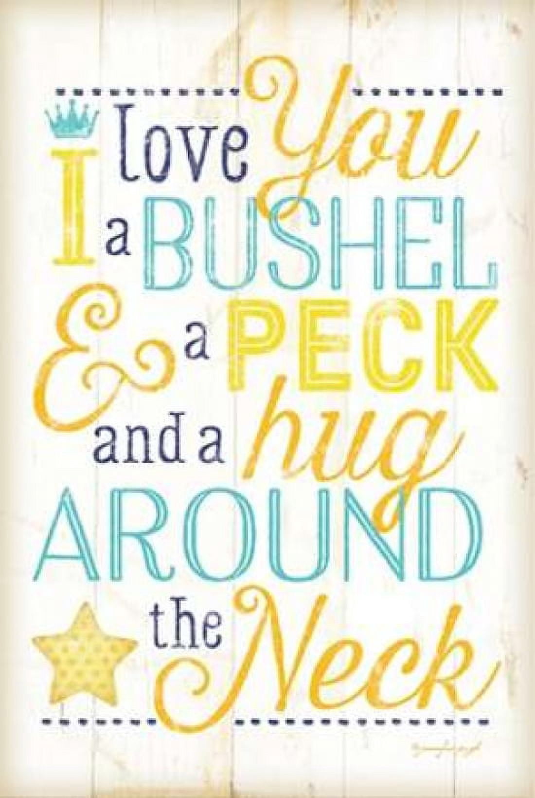 I Love You a Bushel and a Peck Canvas Art - Jennifer Pugh (24 x 36)