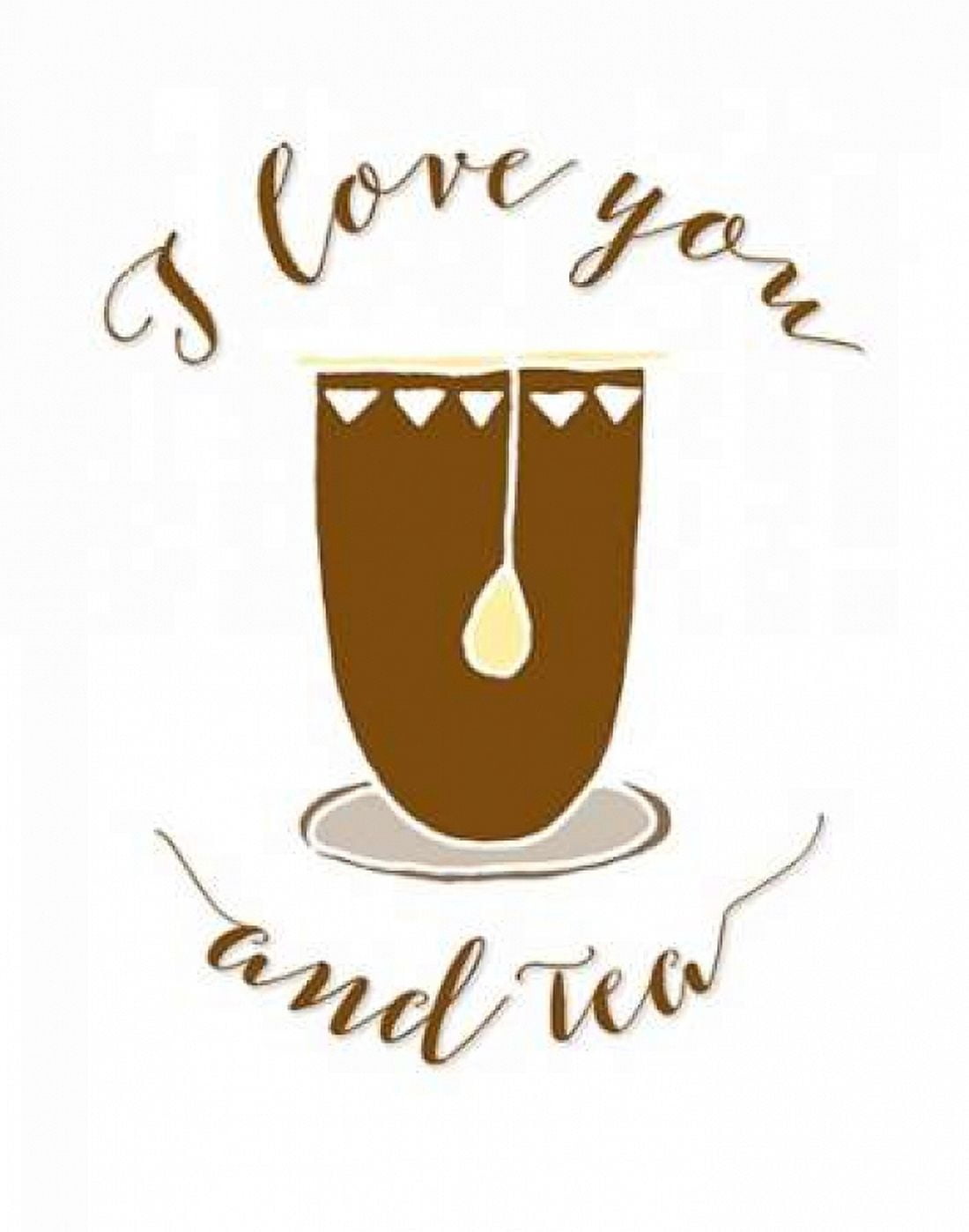 I Love You and Tea Canvas Art - Tara Moss (22 x 28)