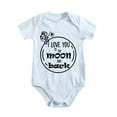 thumbnail image 1 of I Love You to The Moon And Back - Baby Clothes - Funny Newborn Bodysuit Outfits for Boys And Girls Baby Blue-style-1 6-9M, 1 of 5