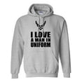 thumbnail image 1 of I Love a Man in Uniform - Air Force Hooded Sweatshirt, 1 of 3