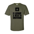 thumbnail image 1 of I Love a Man in Uniform - Army Logo Short Sleeve T-Shirt, 1 of 4
